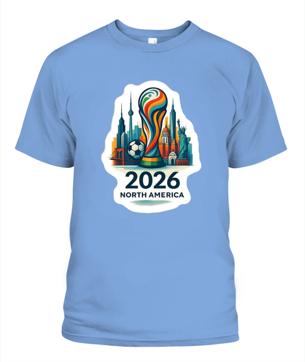 ✨From Every Fan, For Every Match✨-World Cup 2026 North America Shirt | 2026 North America Soccer Trophy T-Shirt - Host Cities Skyline Souvenir Tee