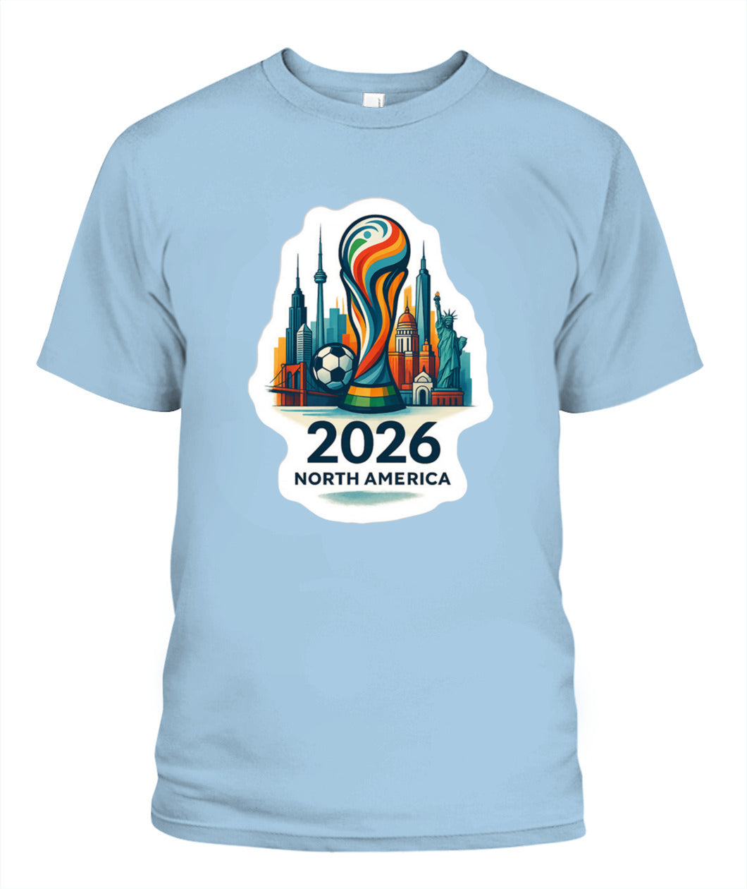 ✨From Every Fan, For Every Match✨-World Cup 2026 North America Shirt | 2026 North America Soccer Trophy T-Shirt - Host Cities Skyline Souvenir Tee