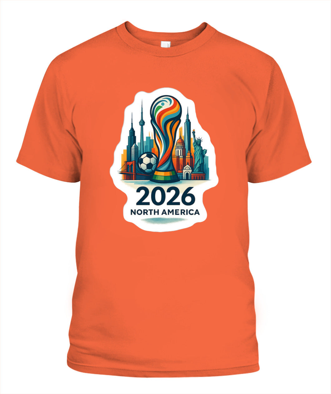✨From Every Fan, For Every Match✨-World Cup 2026 North America Shirt | 2026 North America Soccer Trophy T-Shirt - Host Cities Skyline Souvenir Tee