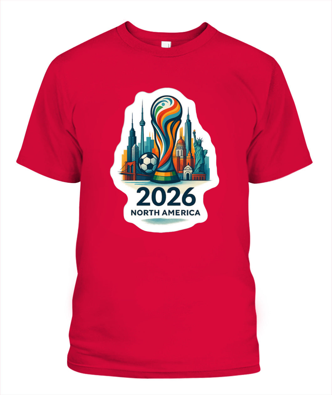 ✨From Every Fan, For Every Match✨-World Cup 2026 North America Shirt | 2026 North America Soccer Trophy T-Shirt - Host Cities Skyline Souvenir Tee