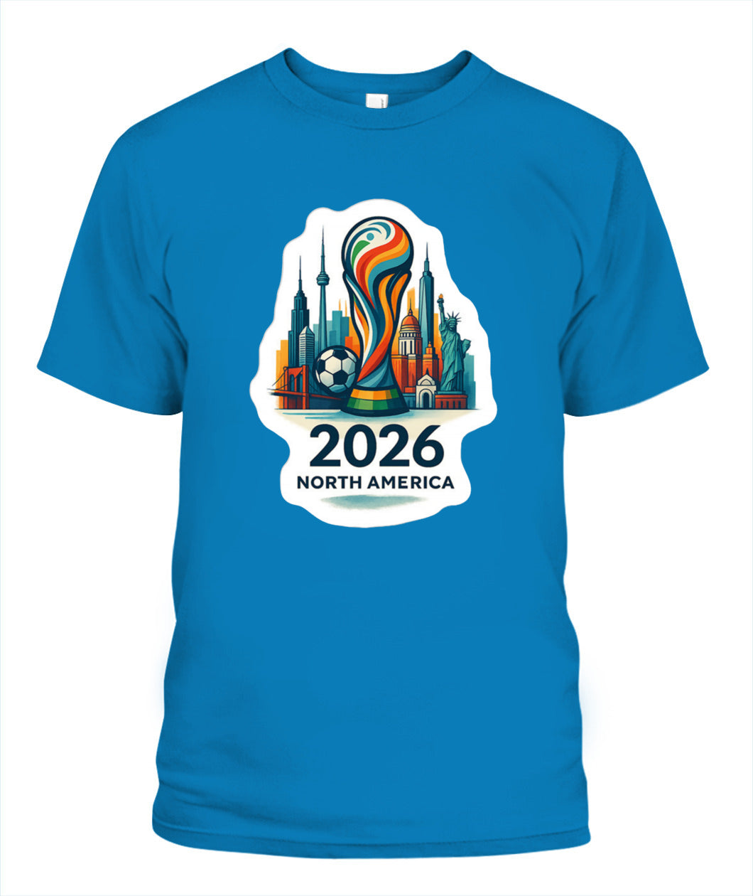 ✨From Every Fan, For Every Match✨-World Cup 2026 North America Shirt | 2026 North America Soccer Trophy T-Shirt - Host Cities Skyline Souvenir Tee