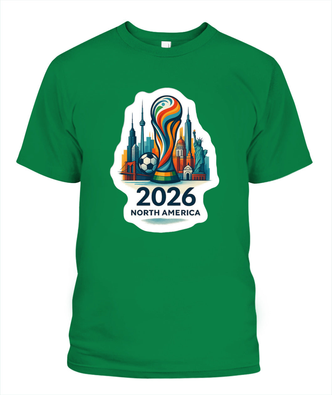 ✨From Every Fan, For Every Match✨-World Cup 2026 North America Shirt | 2026 North America Soccer Trophy T-Shirt - Host Cities Skyline Souvenir Tee