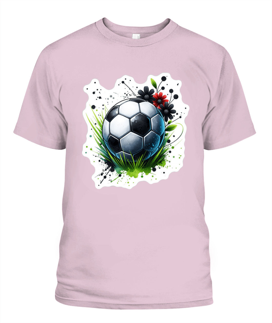 ✨From Every Fan, For Every Match✨-Artistic Floral Soccer Ball T-Shirt - 2026 Game Day Flower Fan Tee