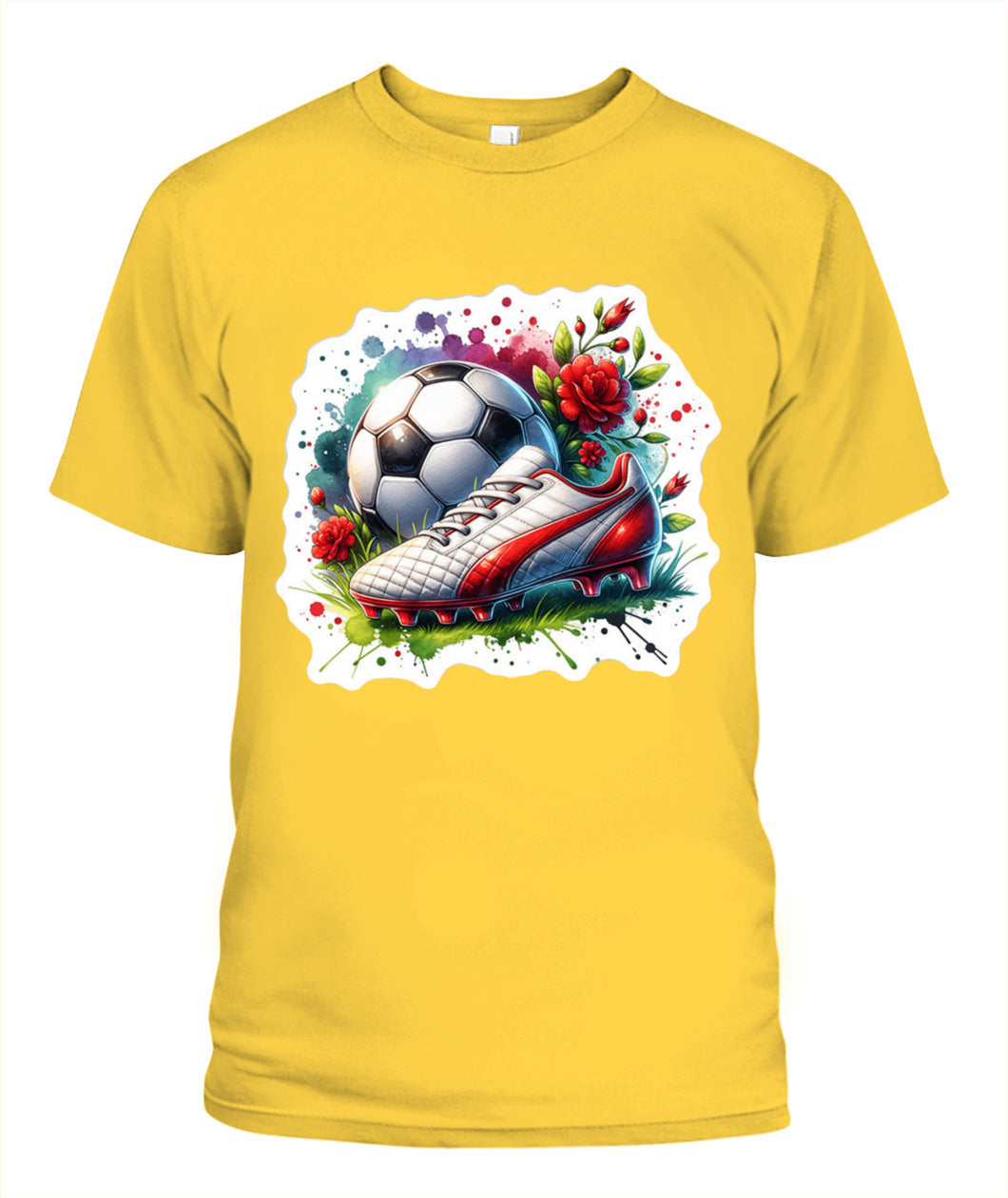✨From Every Fan, For Every Match✨-Vibrant Summer Soccer Cleats Shirt | Elegant Rose Garden Supporter Tee