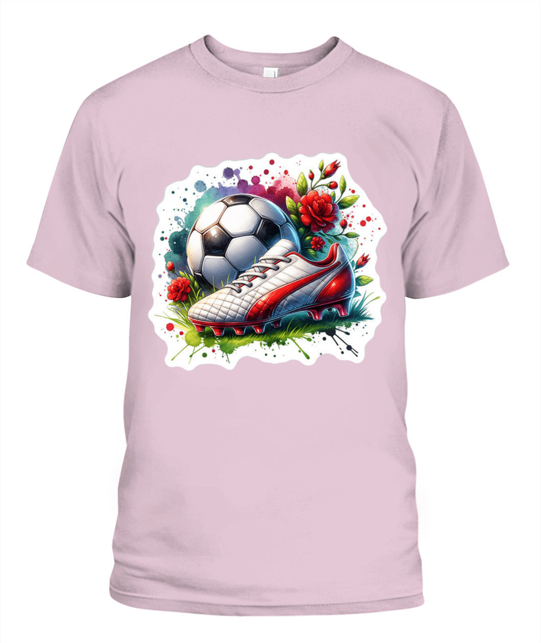 ✨From Every Fan, For Every Match✨-Vibrant Summer Soccer Cleats Shirt | Elegant Rose Garden Supporter Tee