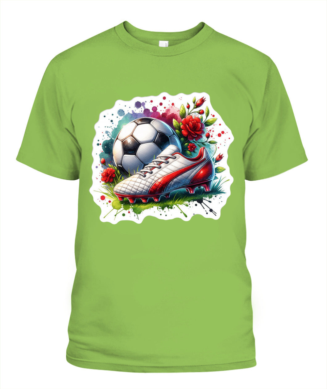 ✨From Every Fan, For Every Match✨-Vibrant Summer Soccer Cleats Shirt | Elegant Rose Garden Supporter Tee