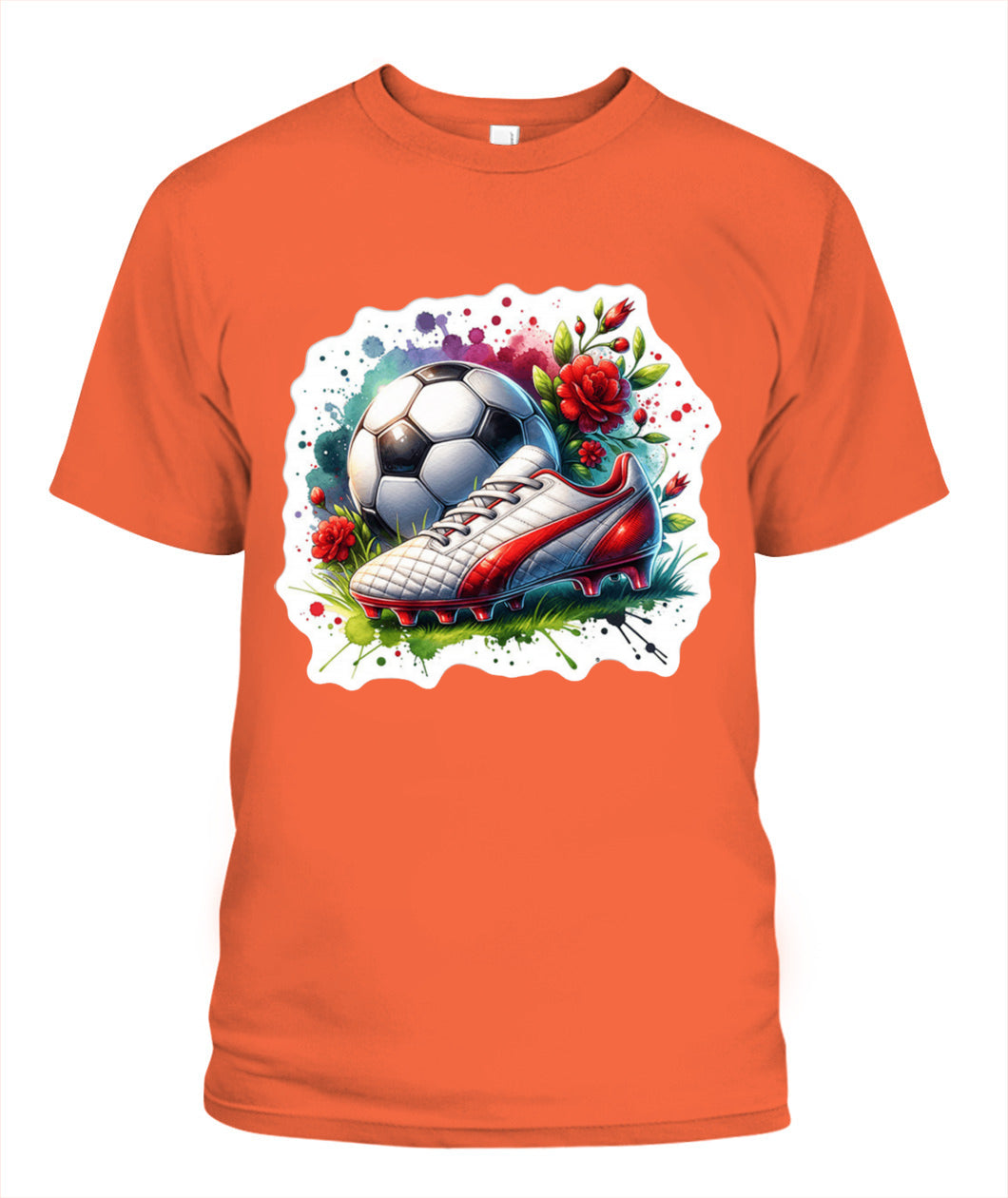 ✨From Every Fan, For Every Match✨-Vibrant Summer Soccer Cleats Shirt | Elegant Rose Garden Supporter Tee