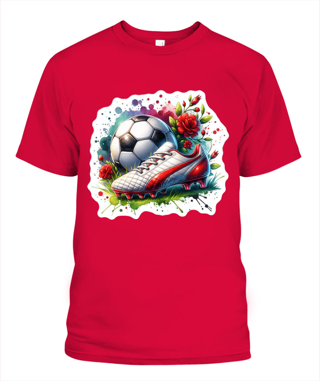 ✨From Every Fan, For Every Match✨-Vibrant Summer Soccer Cleats Shirt | Elegant Rose Garden Supporter Tee