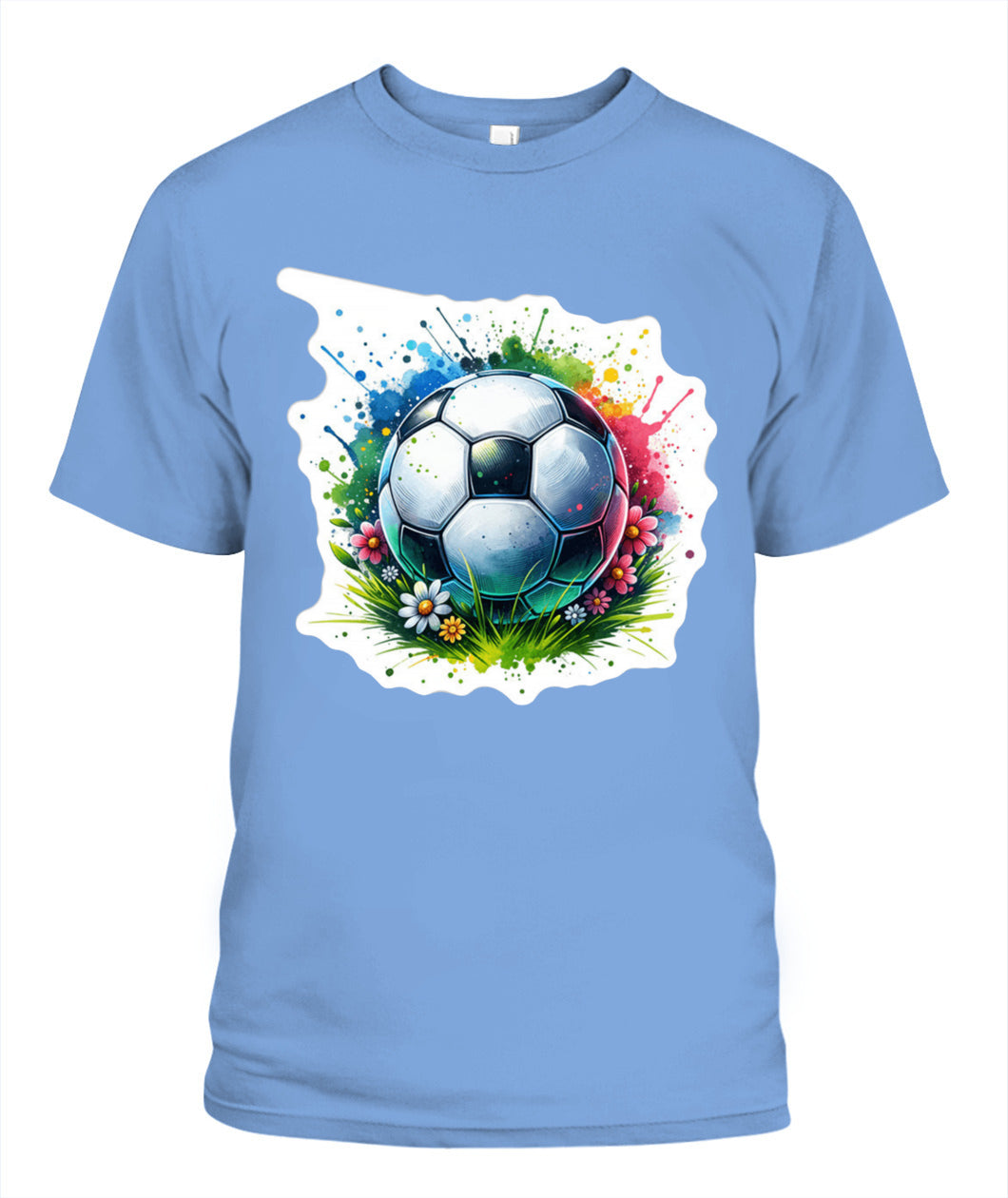 ✨From Every Fan, For Every Match✨-Vibrant Summer Soccer Flower Shirt | Elegant Garden Turf Supporter Tee
