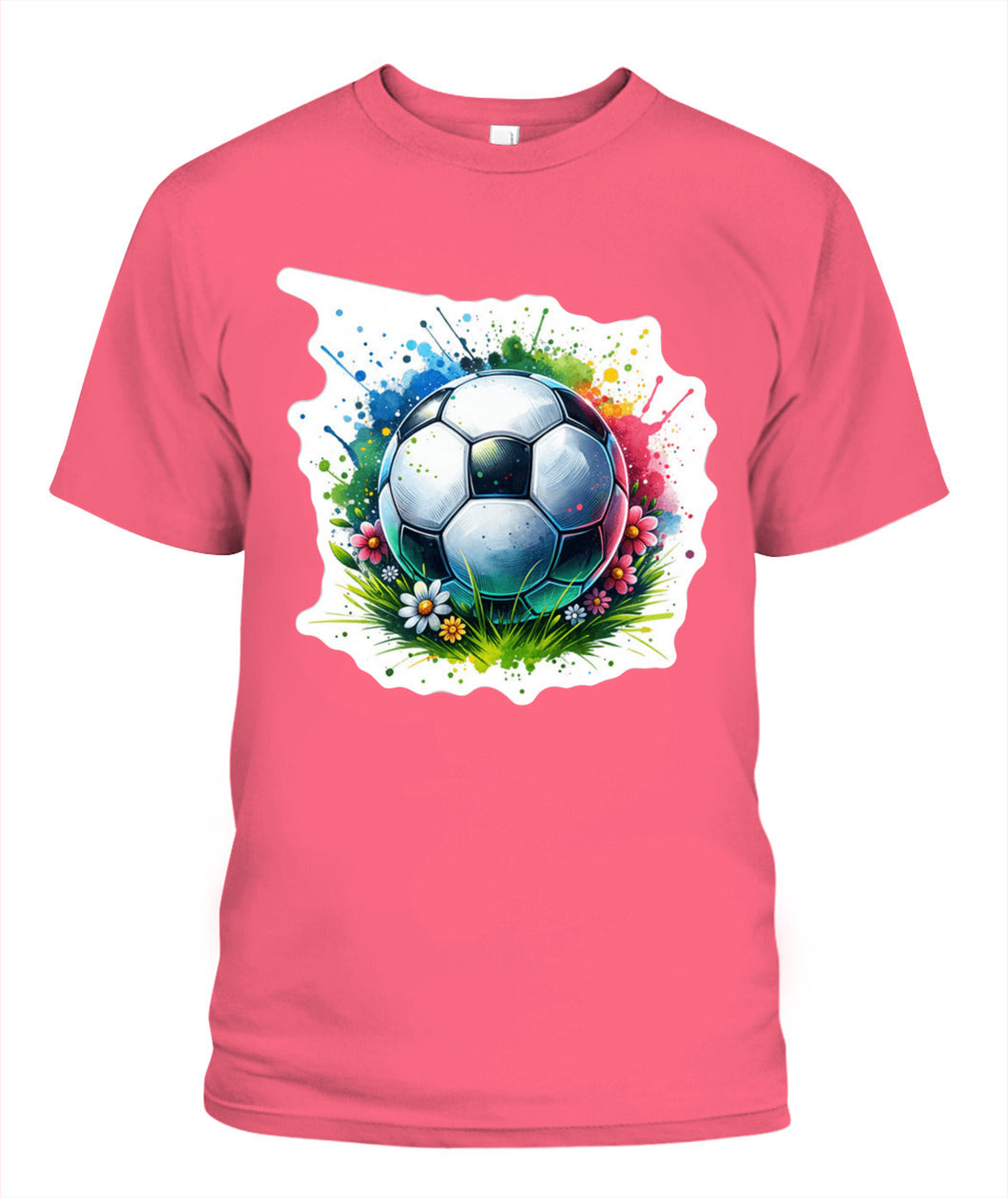 ✨From Every Fan, For Every Match✨-Vibrant Summer Soccer Flower Shirt | Elegant Garden Turf Supporter Tee