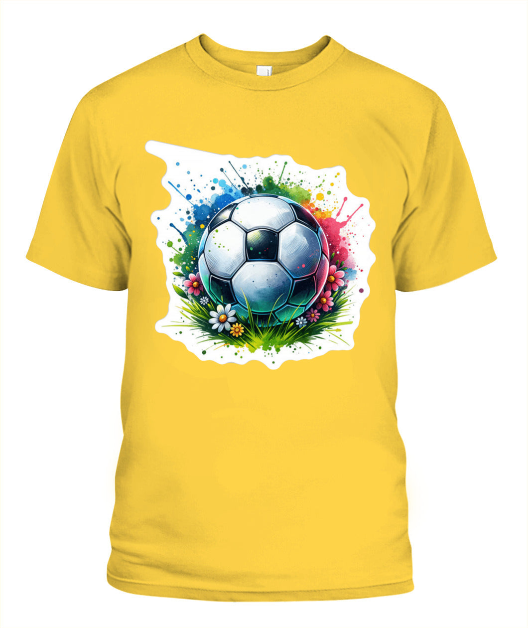 ✨From Every Fan, For Every Match✨-Vibrant Summer Soccer Flower Shirt | Elegant Garden Turf Supporter Tee