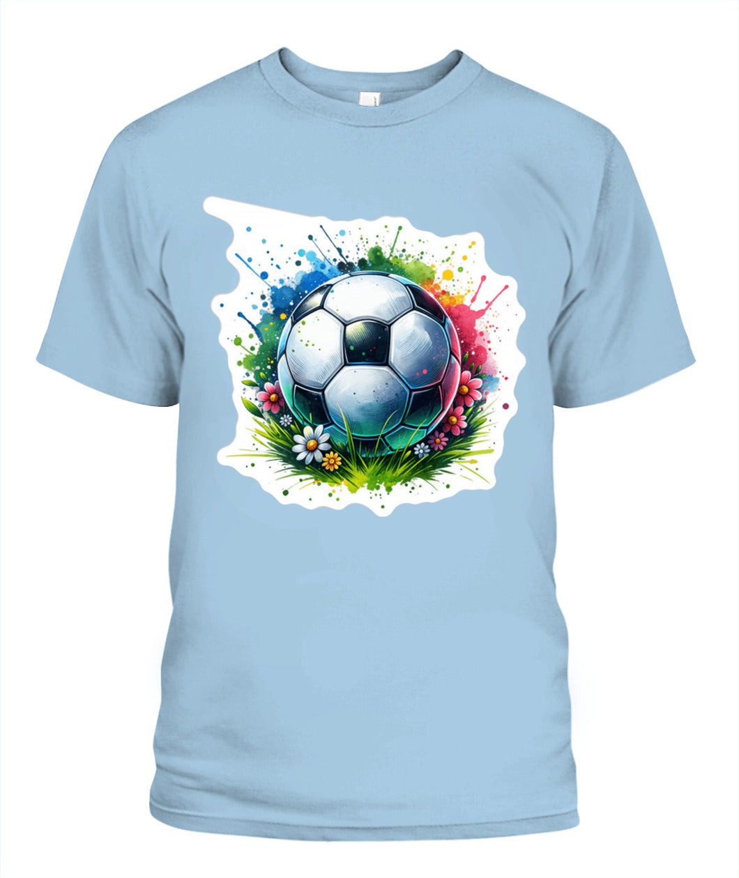 ✨From Every Fan, For Every Match✨-Vibrant Summer Soccer Flower Shirt | Elegant Garden Turf Supporter Tee