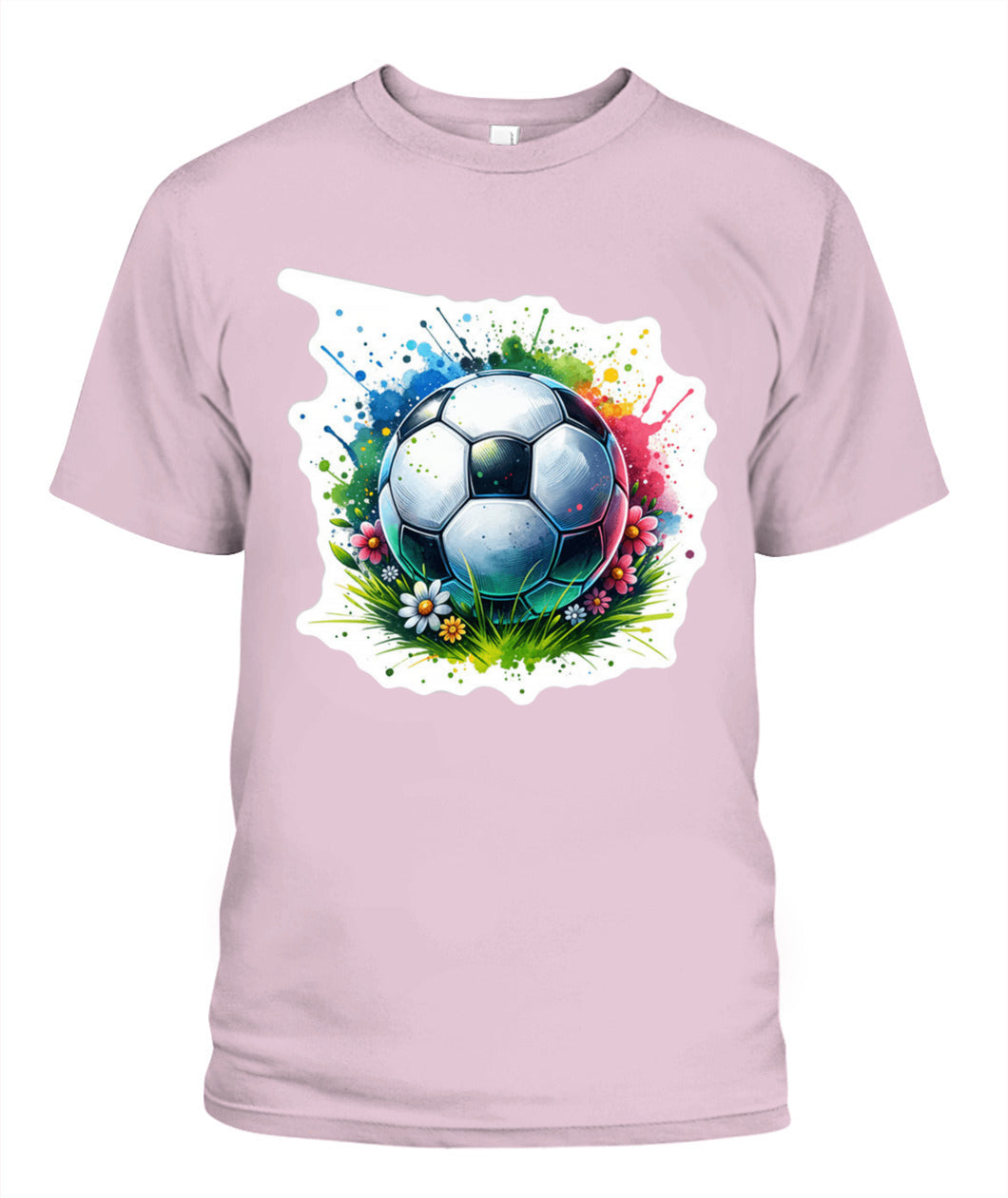 ✨From Every Fan, For Every Match✨-Vibrant Summer Soccer Flower Shirt | Elegant Garden Turf Supporter Tee
