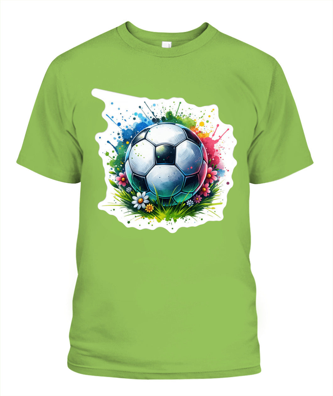 ✨From Every Fan, For Every Match✨-Vibrant Summer Soccer Flower Shirt | Elegant Garden Turf Supporter Tee