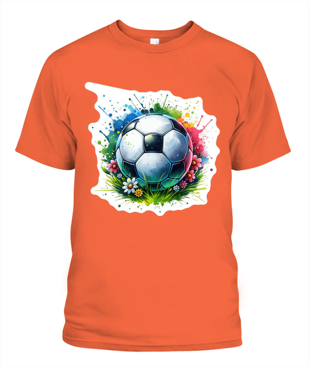 ✨From Every Fan, For Every Match✨-Vibrant Summer Soccer Flower Shirt | Elegant Garden Turf Supporter Tee