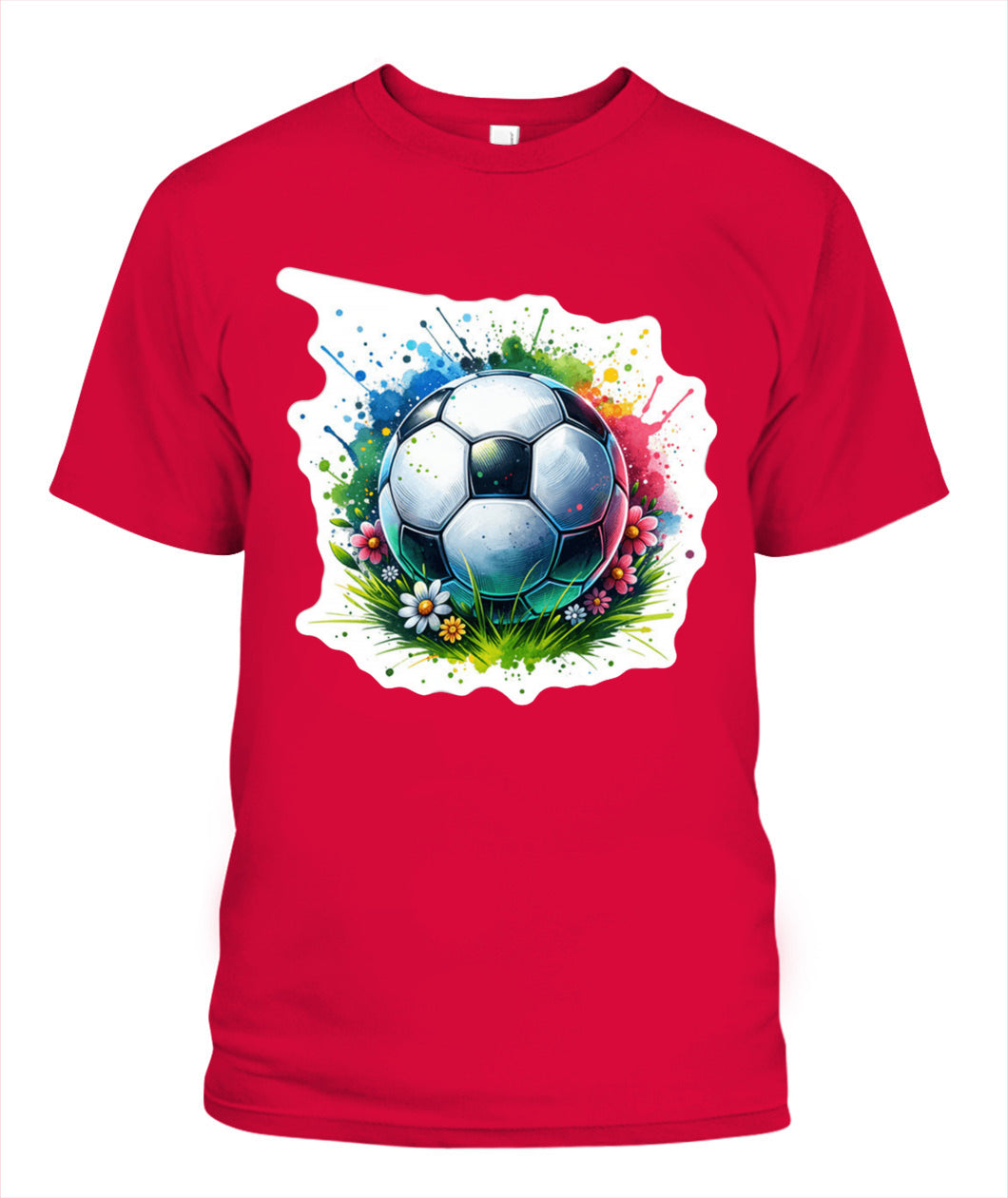 ✨From Every Fan, For Every Match✨-Vibrant Summer Soccer Flower Shirt | Elegant Garden Turf Supporter Tee