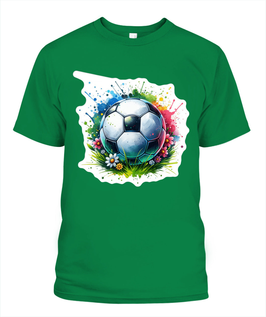 ✨From Every Fan, For Every Match✨-Vibrant Summer Soccer Flower Shirt | Elegant Garden Turf Supporter Tee