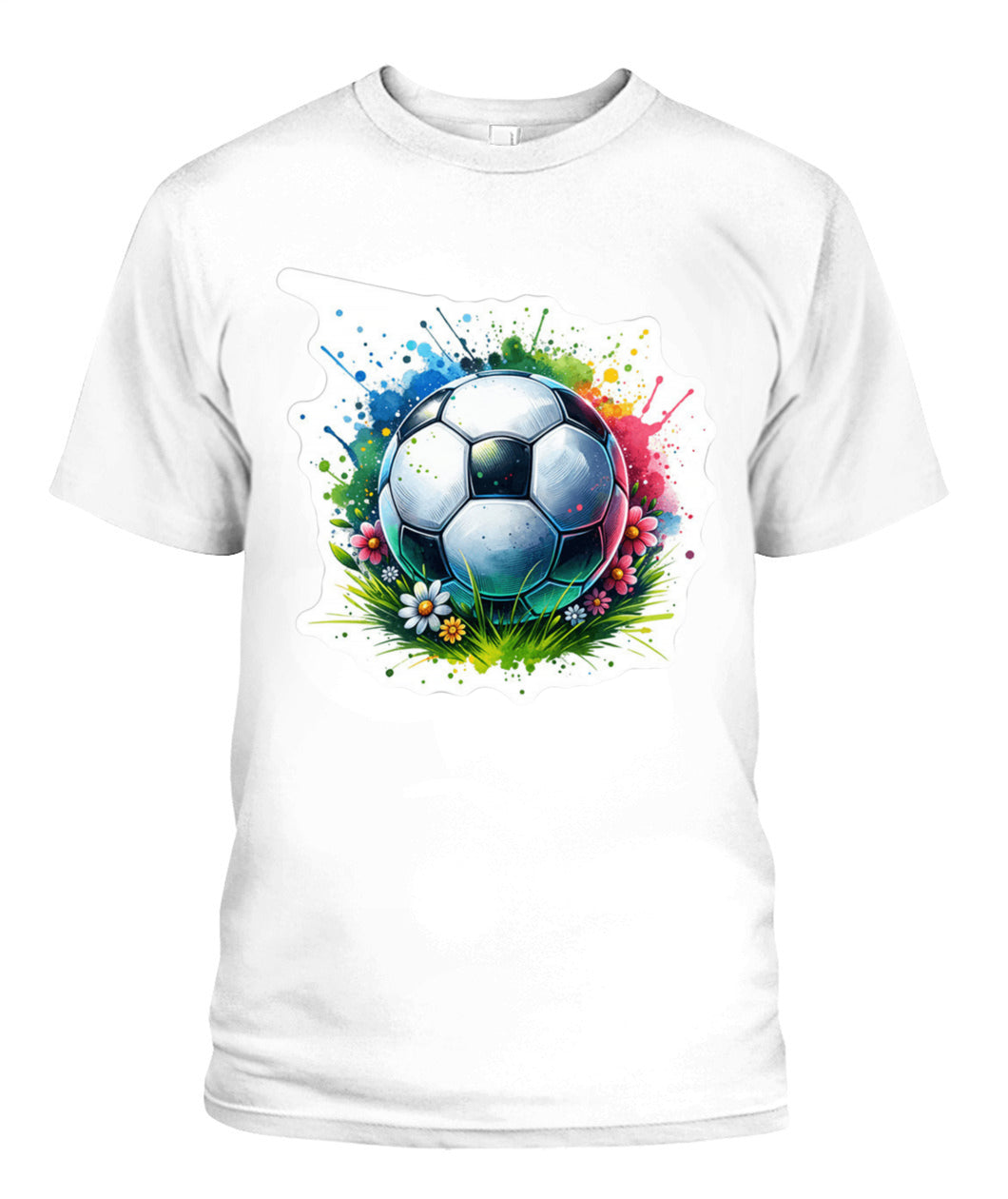 ✨From Every Fan, For Every Match✨-Vibrant Summer Soccer Flower Shirt | Elegant Garden Turf Supporter Tee