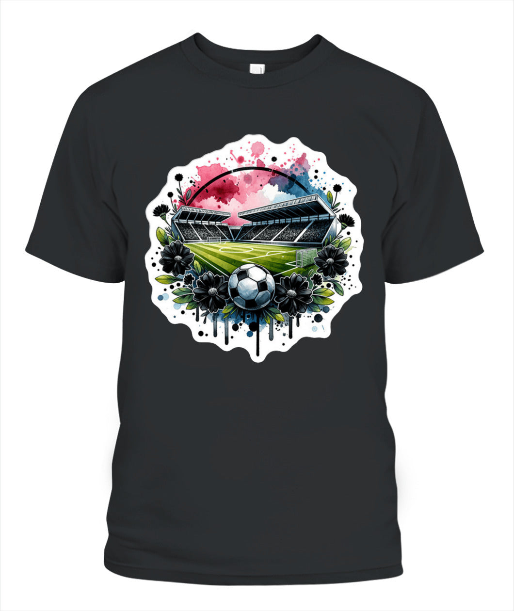 ✨From Every Fan, For Every Match✨-World Cup 2026 Soccer Pitch Shirt | Stadium in Bloom Graphic T-Shirt - Modern Unisex Abstract Match Day Tee