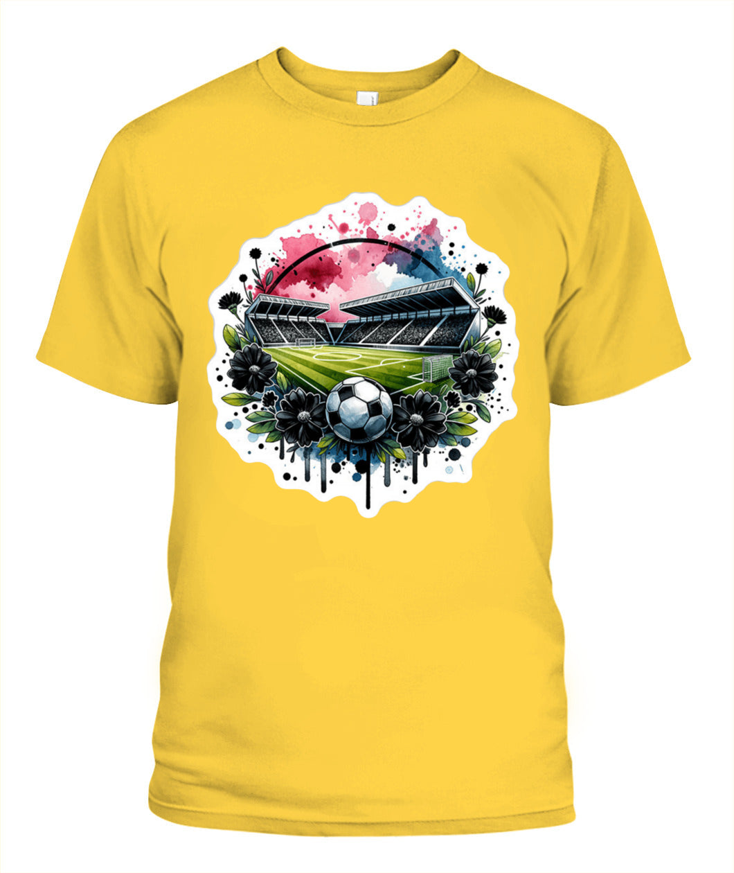 ✨From Every Fan, For Every Match✨-World Cup 2026 Soccer Pitch Shirt | Stadium in Bloom Graphic T-Shirt - Modern Unisex Abstract Match Day Tee