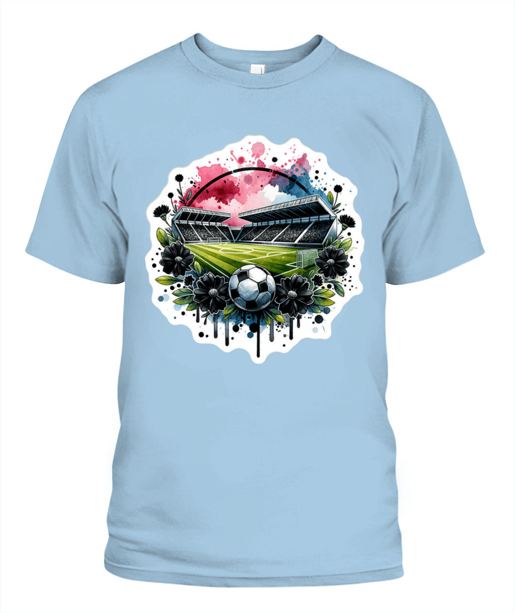 ✨From Every Fan, For Every Match✨-World Cup 2026 Soccer Pitch Shirt | Stadium in Bloom Graphic T-Shirt - Modern Unisex Abstract Match Day Tee