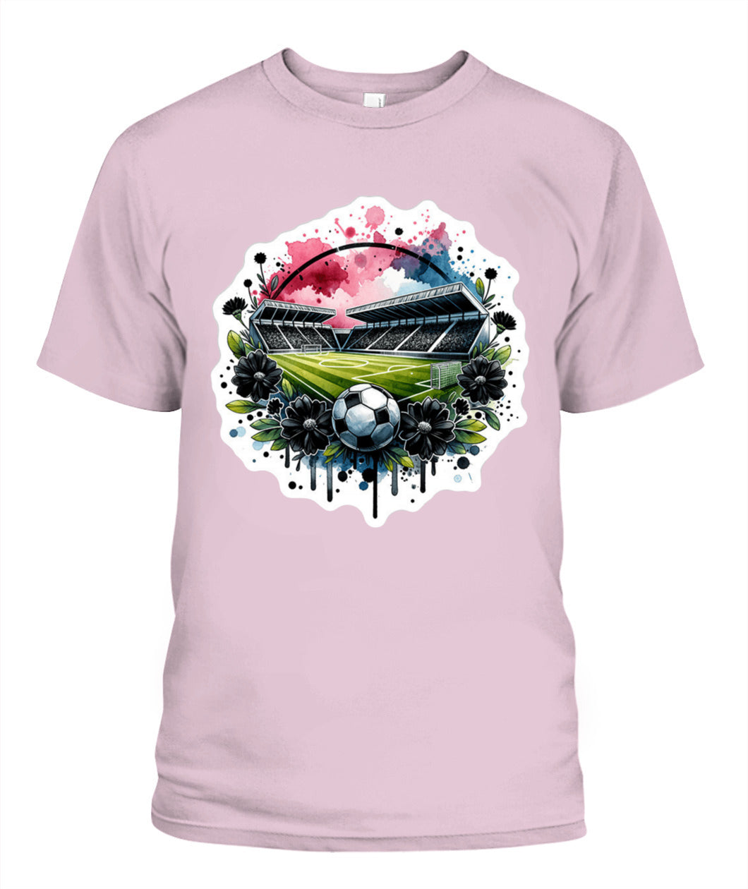 ✨From Every Fan, For Every Match✨-World Cup 2026 Soccer Pitch Shirt | Stadium in Bloom Graphic T-Shirt - Modern Unisex Abstract Match Day Tee