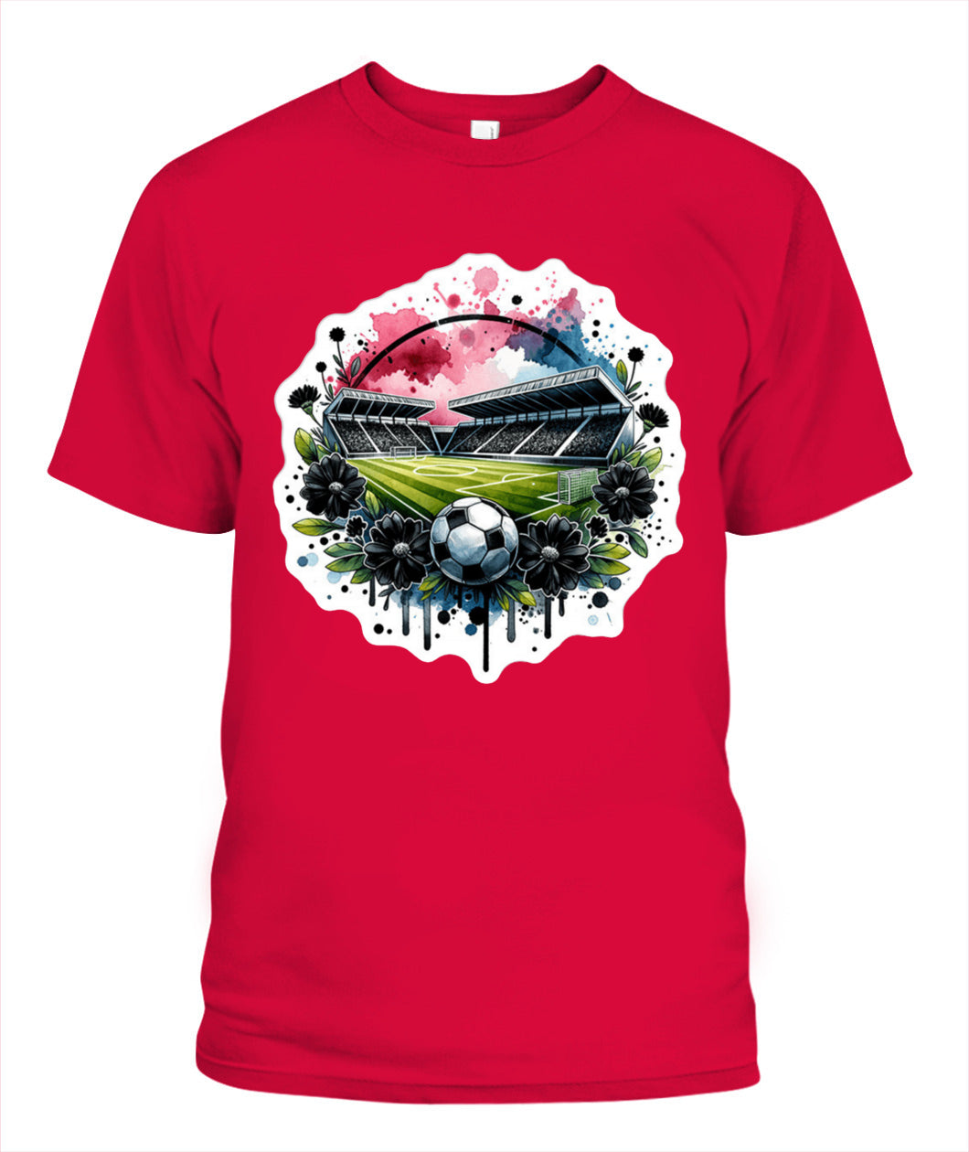 ✨From Every Fan, For Every Match✨-World Cup 2026 Soccer Pitch Shirt | Stadium in Bloom Graphic T-Shirt - Modern Unisex Abstract Match Day Tee
