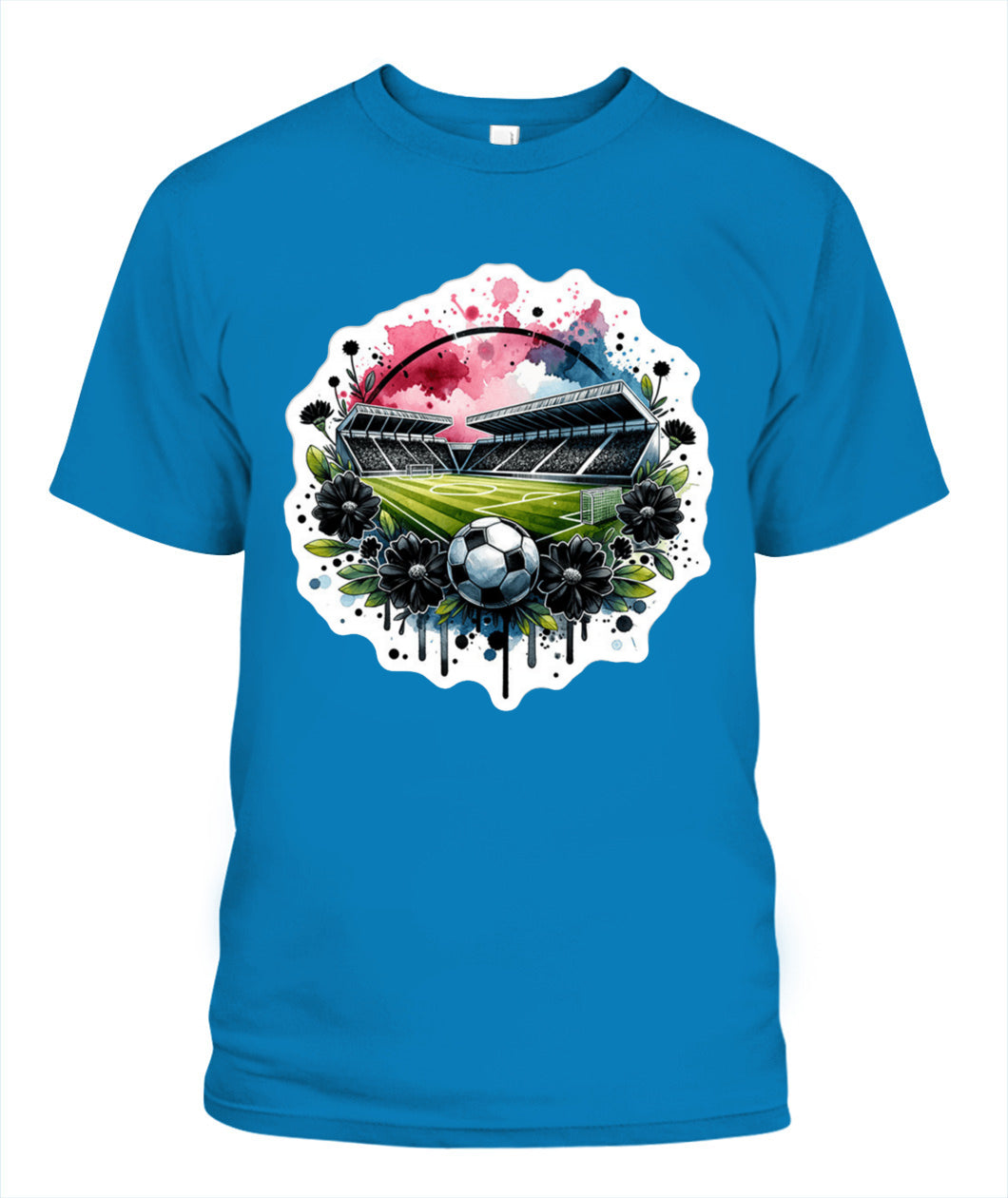 ✨From Every Fan, For Every Match✨-World Cup 2026 Soccer Pitch Shirt | Stadium in Bloom Graphic T-Shirt - Modern Unisex Abstract Match Day Tee