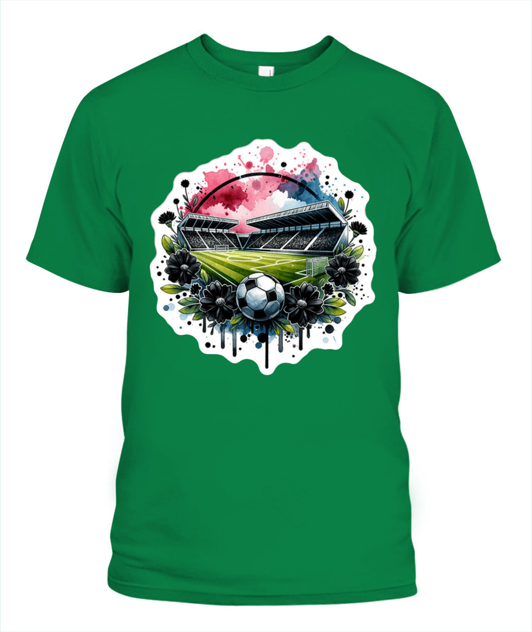 ✨From Every Fan, For Every Match✨-World Cup 2026 Soccer Pitch Shirt | Stadium in Bloom Graphic T-Shirt - Modern Unisex Abstract Match Day Tee