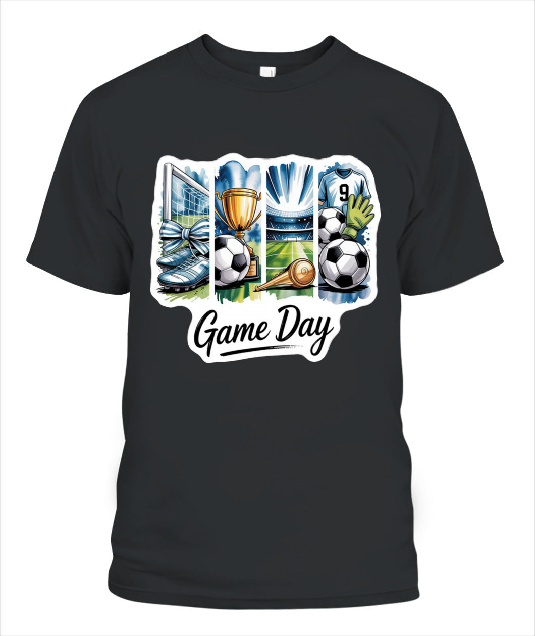 ✨From Every Fan, For Every Match✨-Vibrant Football Match Day Shirt | Colorful Elements Youth Graphic Tee