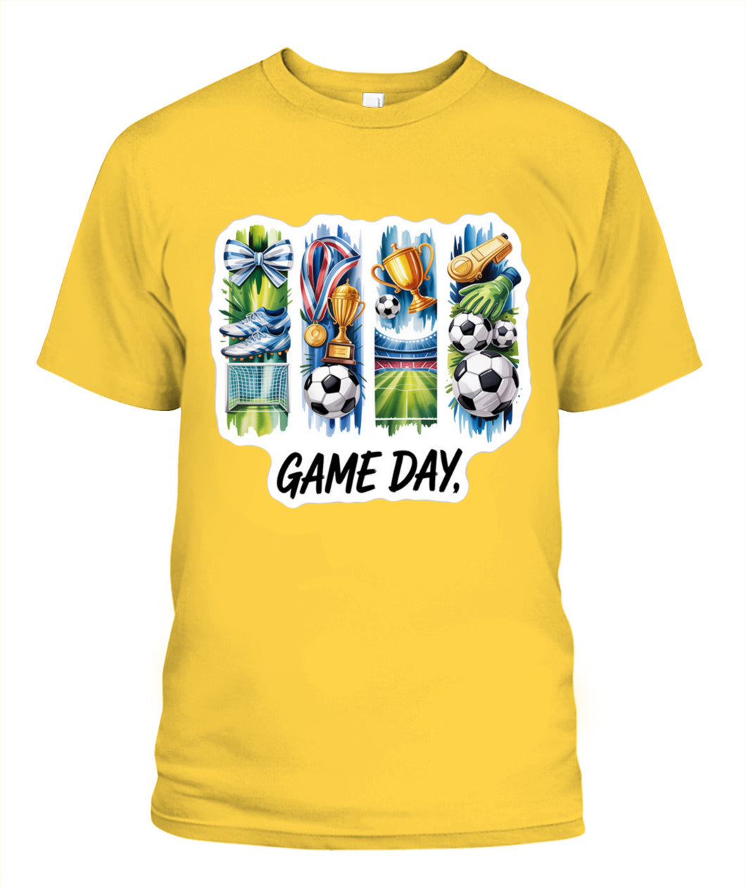 ✨From Every Fan, For Every Match✨-World Cup 2026 Soccer Victory Shirt | Watercolor Whistle & Trophy Tee