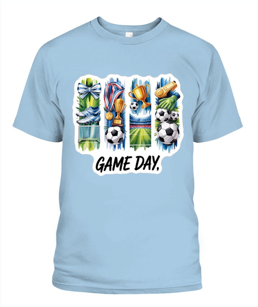 ✨From Every Fan, For Every Match✨-World Cup 2026 Soccer Victory Shirt | Watercolor Whistle & Trophy Tee
