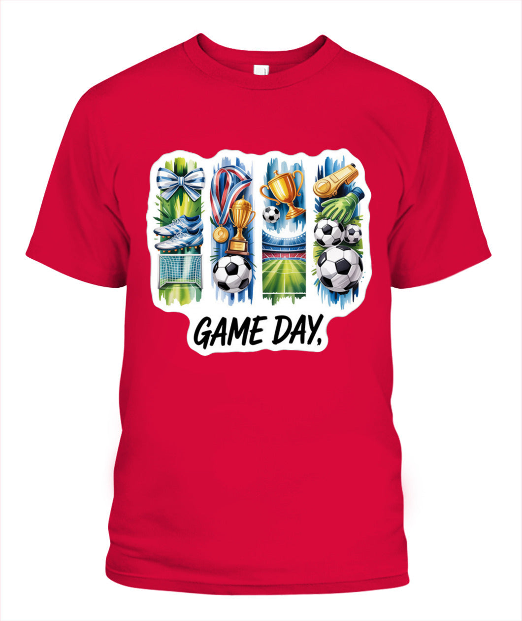 ✨From Every Fan, For Every Match✨-World Cup 2026 Soccer Victory Shirt | Watercolor Whistle & Trophy Tee