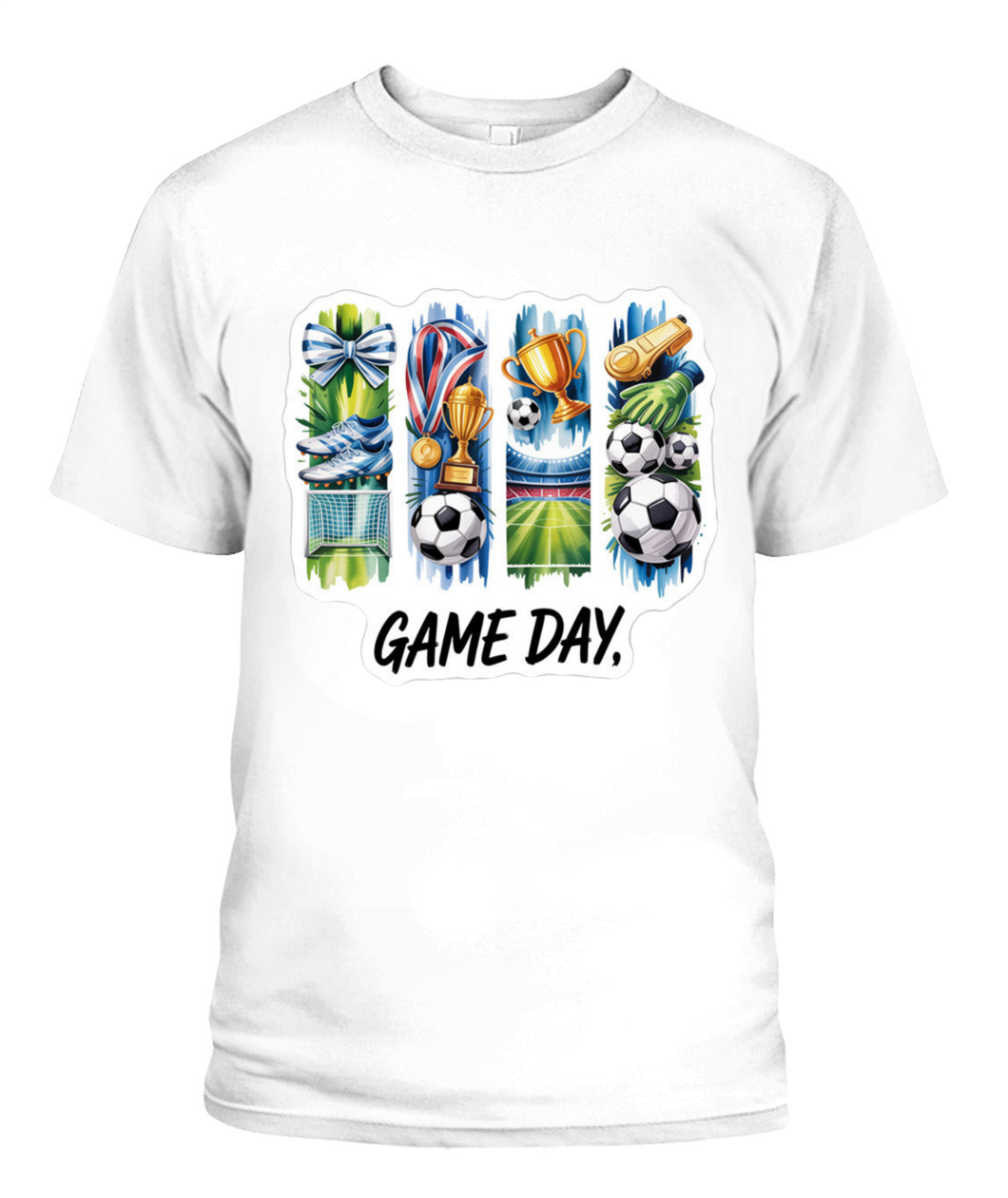 ✨From Every Fan, For Every Match✨-World Cup 2026 Soccer Victory Shirt | Watercolor Whistle & Trophy Tee