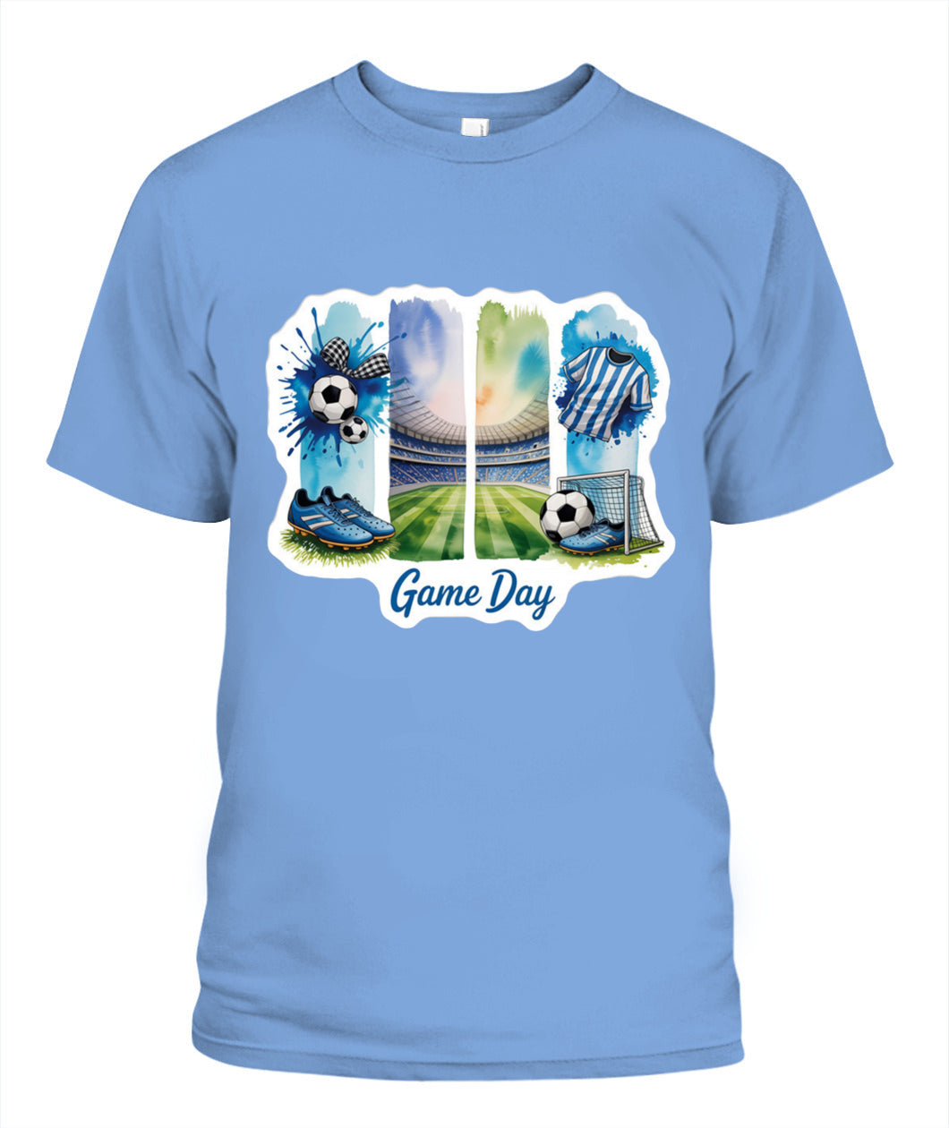 ✨From Every Fan, For Every Match✨-World Cup 2026 Soccer Arena Shirt | Blue Watercolor Game Day Tee