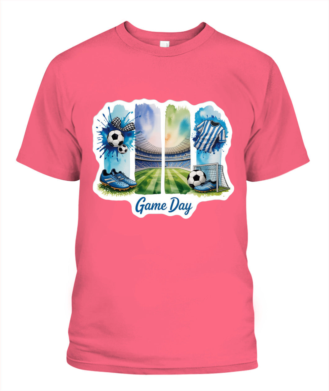 ✨From Every Fan, For Every Match✨-World Cup 2026 Soccer Arena Shirt | Blue Watercolor Game Day Tee