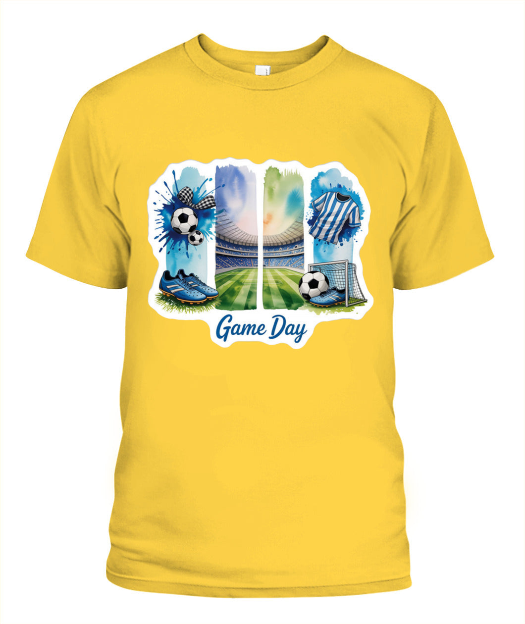 ✨From Every Fan, For Every Match✨-World Cup 2026 Soccer Arena Shirt | Blue Watercolor Game Day Tee