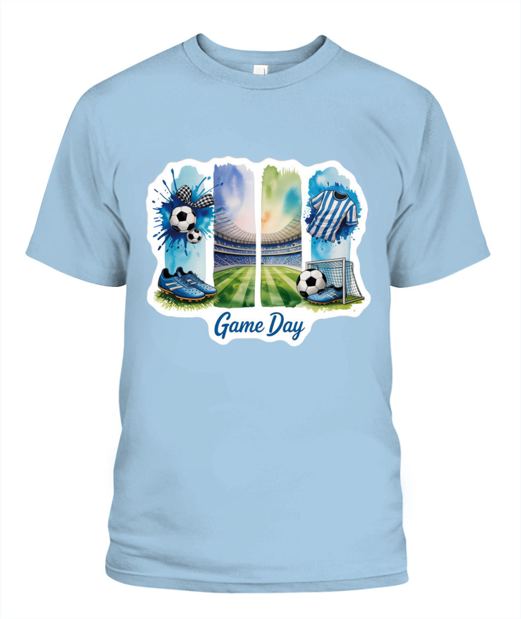 ✨From Every Fan, For Every Match✨-World Cup 2026 Soccer Arena Shirt | Blue Watercolor Game Day Tee