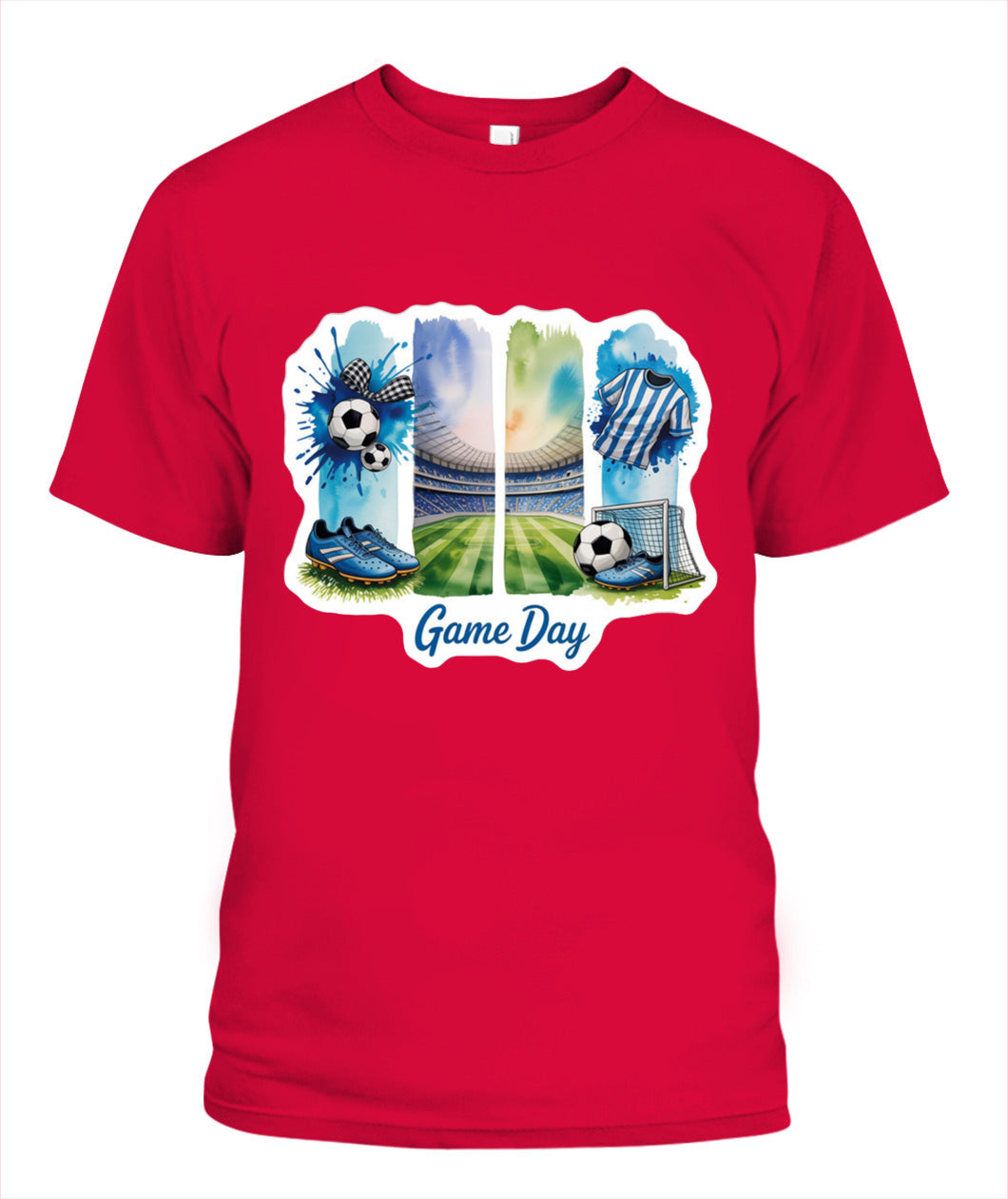 ✨From Every Fan, For Every Match✨-World Cup 2026 Soccer Arena Shirt | Blue Watercolor Game Day Tee