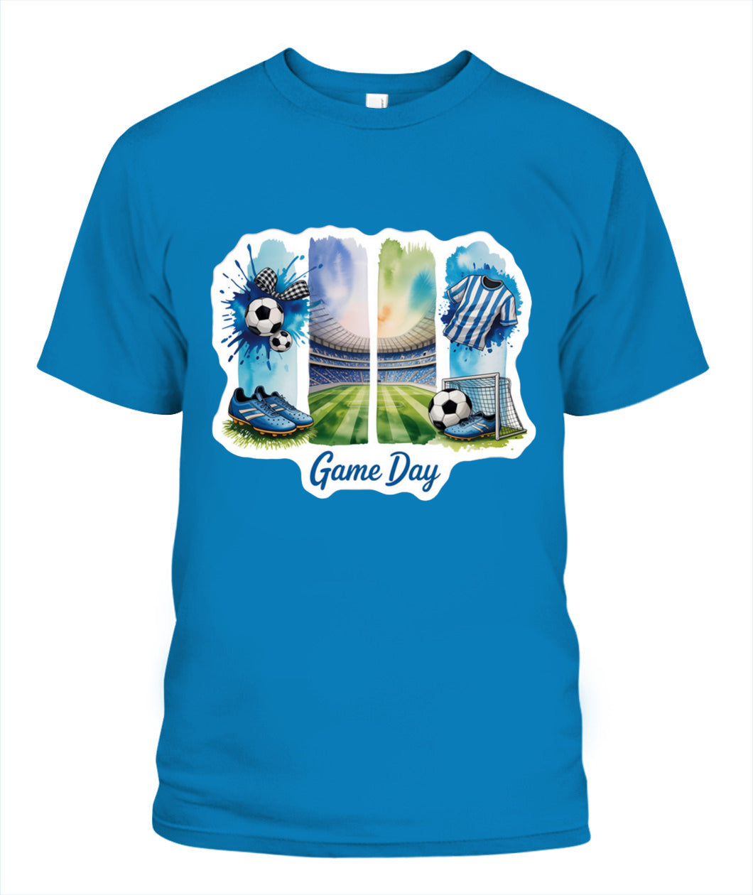 ✨From Every Fan, For Every Match✨-World Cup 2026 Soccer Arena Shirt | Blue Watercolor Game Day Tee