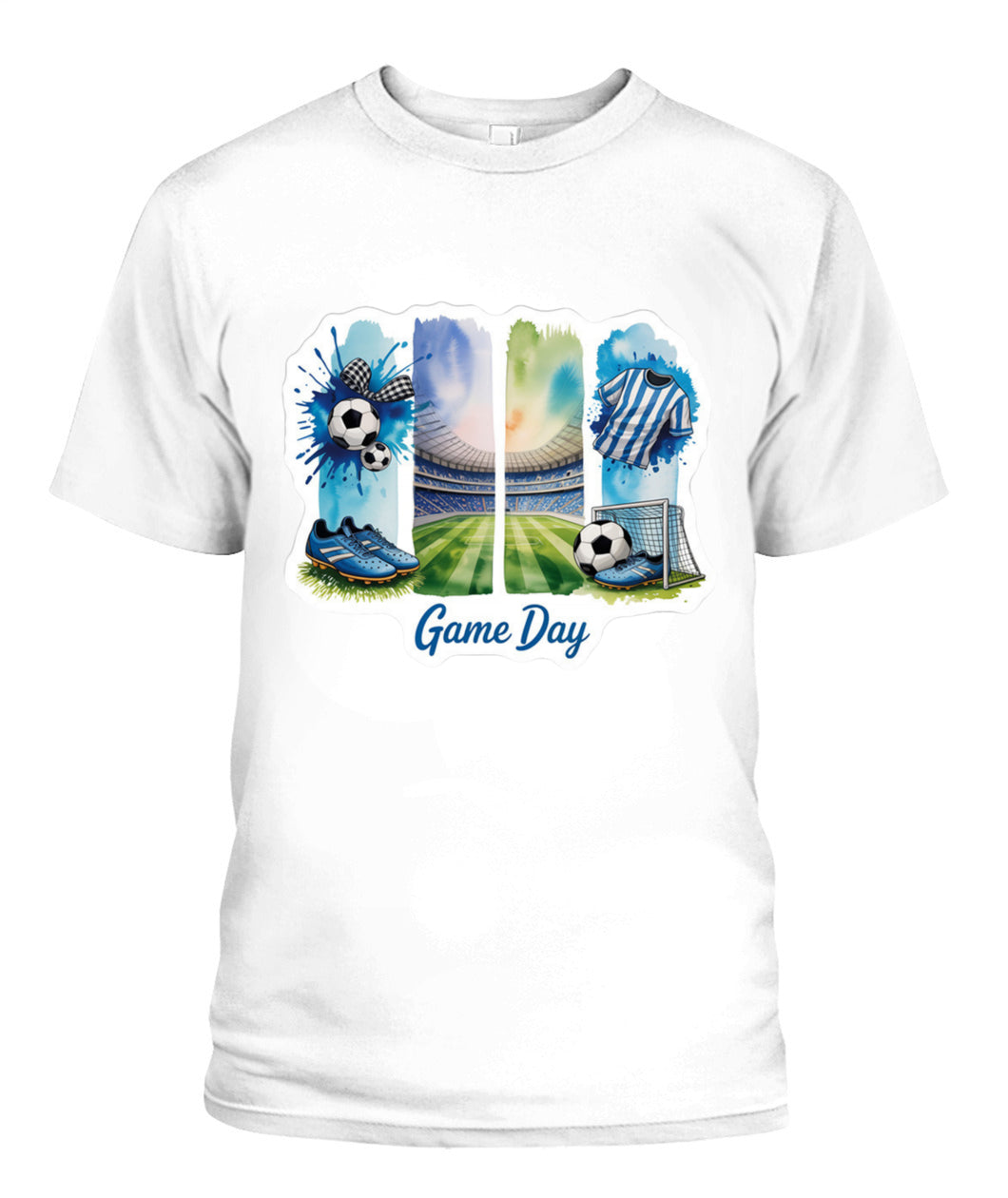 ✨From Every Fan, For Every Match✨-World Cup 2026 Soccer Arena Shirt | Blue Watercolor Game Day Tee
