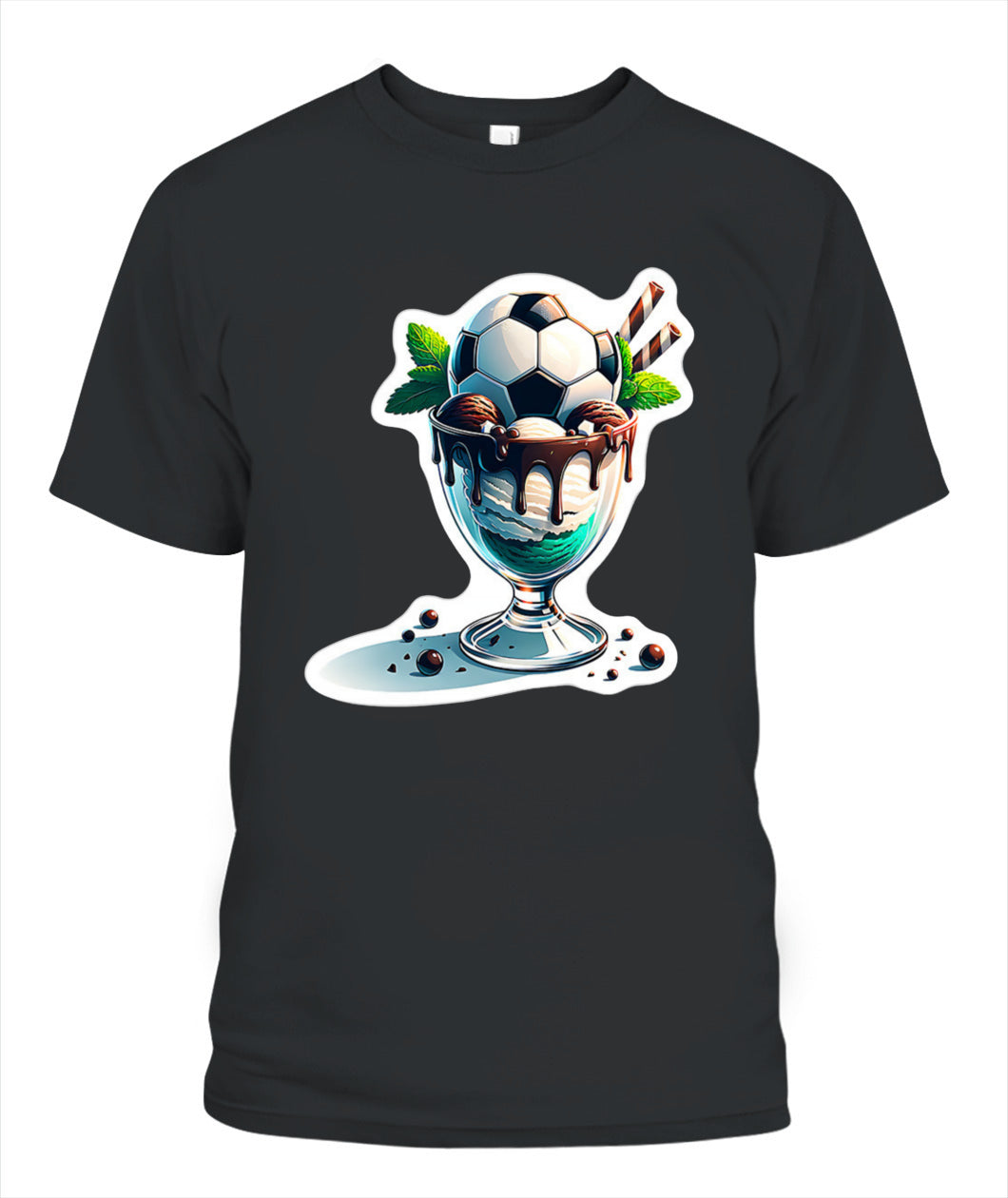 ✨From Every Fan, For Every Match✨-Soccer Sundae Game Day Graphic T-Shirt - Unisex Summer Vibe Tee