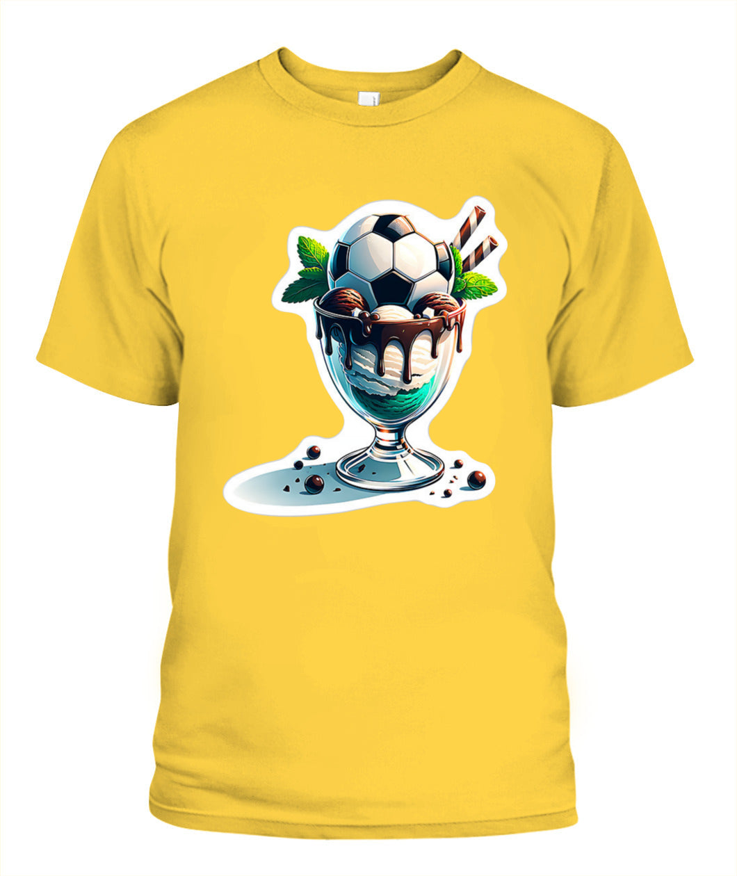 ✨From Every Fan, For Every Match✨-Soccer Sundae Game Day Graphic T-Shirt - Unisex Summer Vibe Tee