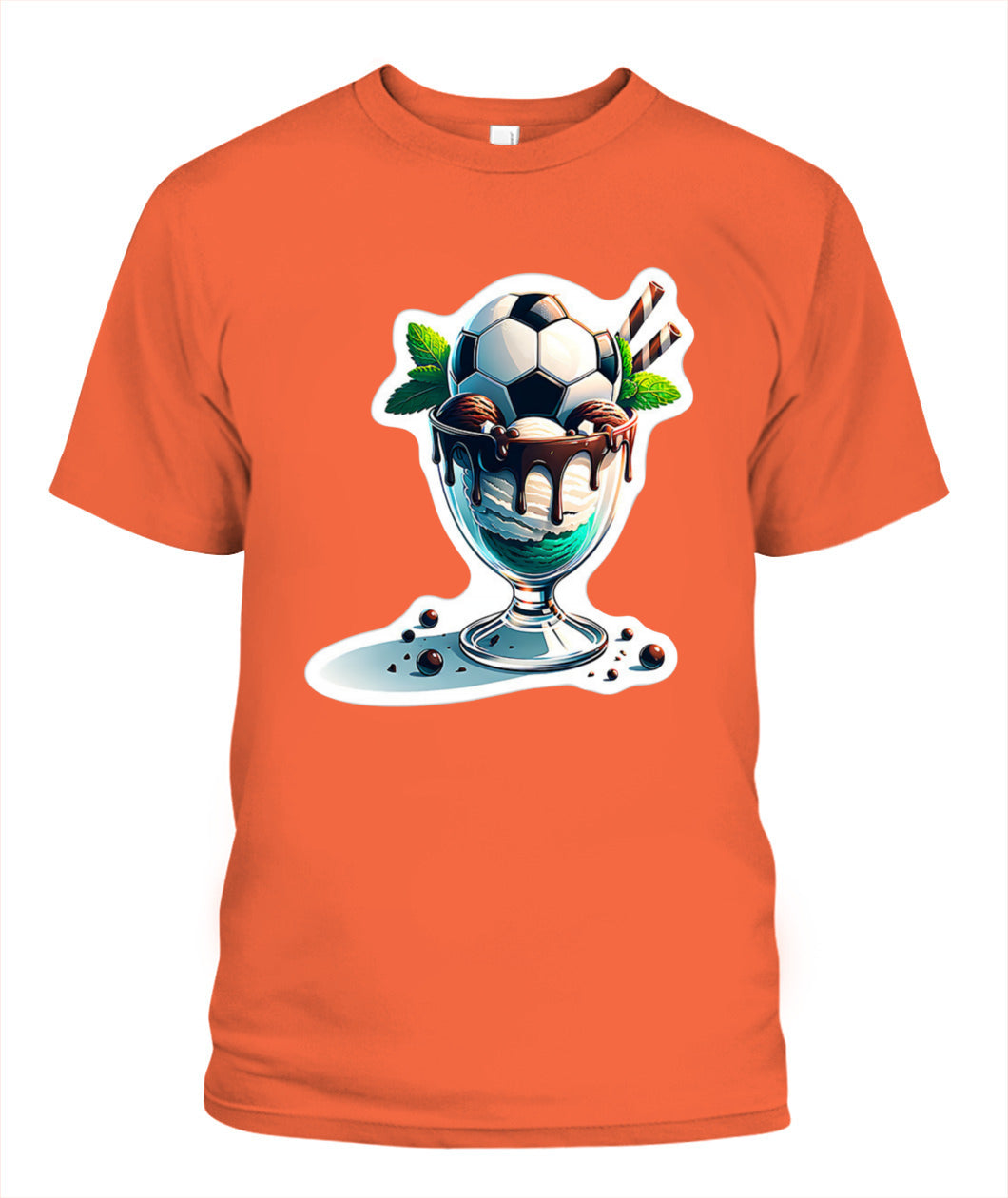 ✨From Every Fan, For Every Match✨-Soccer Sundae Game Day Graphic T-Shirt - Unisex Summer Vibe Tee