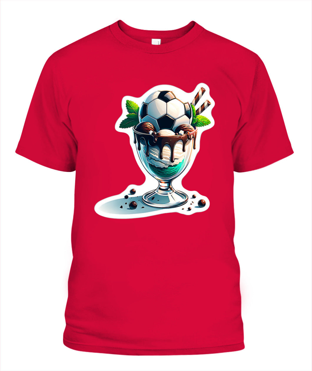 ✨From Every Fan, For Every Match✨-Soccer Sundae Game Day Graphic T-Shirt - Unisex Summer Vibe Tee
