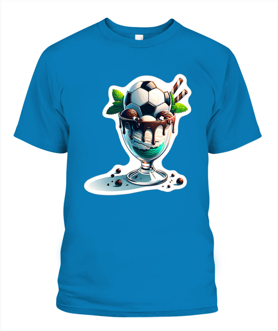 ✨From Every Fan, For Every Match✨-Soccer Sundae Game Day Graphic T-Shirt - Unisex Summer Vibe Tee