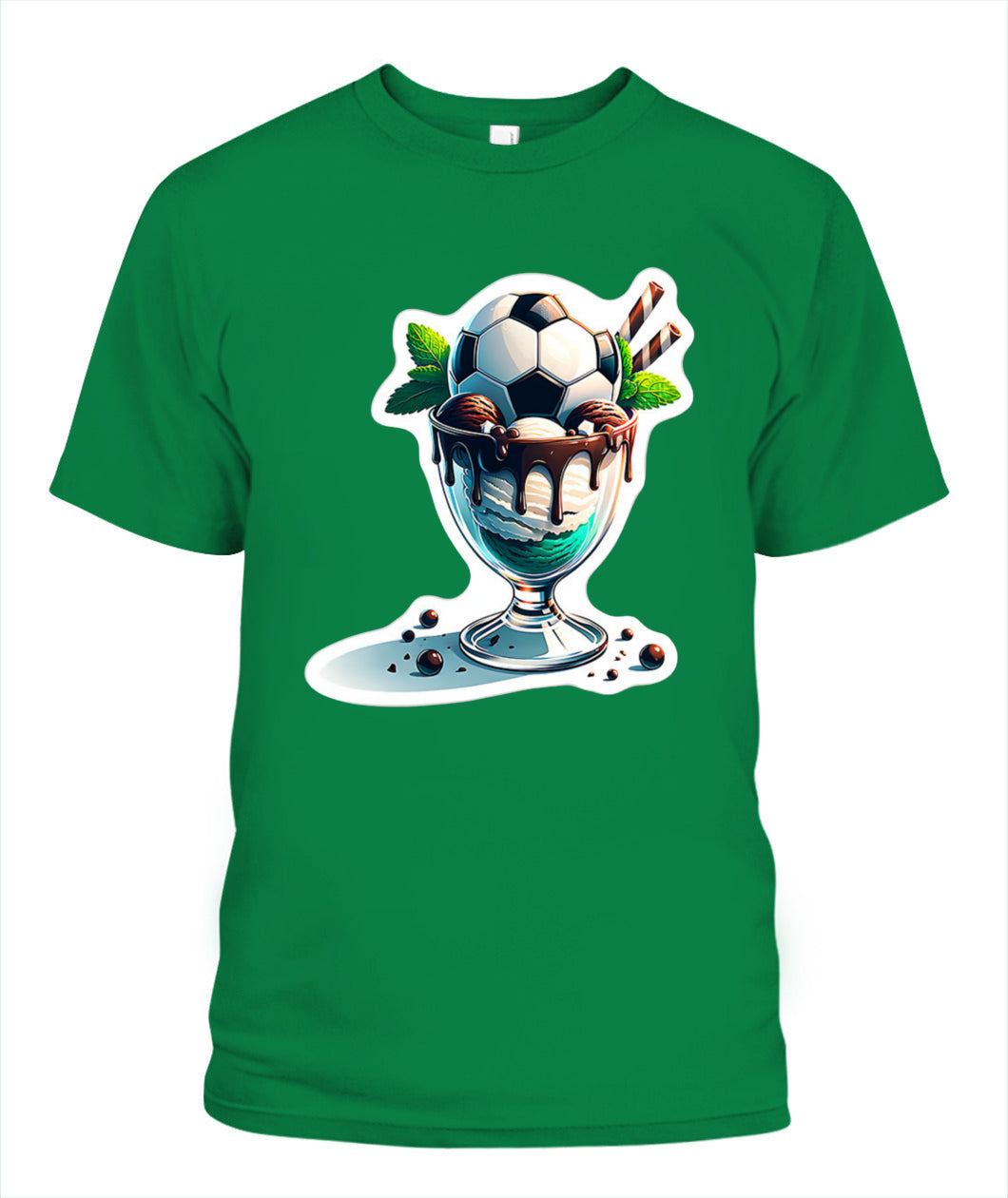 ✨From Every Fan, For Every Match✨-Soccer Sundae Game Day Graphic T-Shirt - Unisex Summer Vibe Tee