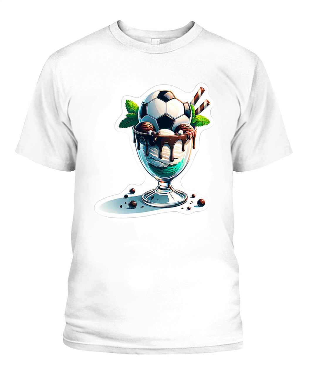 ✨From Every Fan, For Every Match✨-Soccer Sundae Game Day Graphic T-Shirt - Unisex Summer Vibe Tee