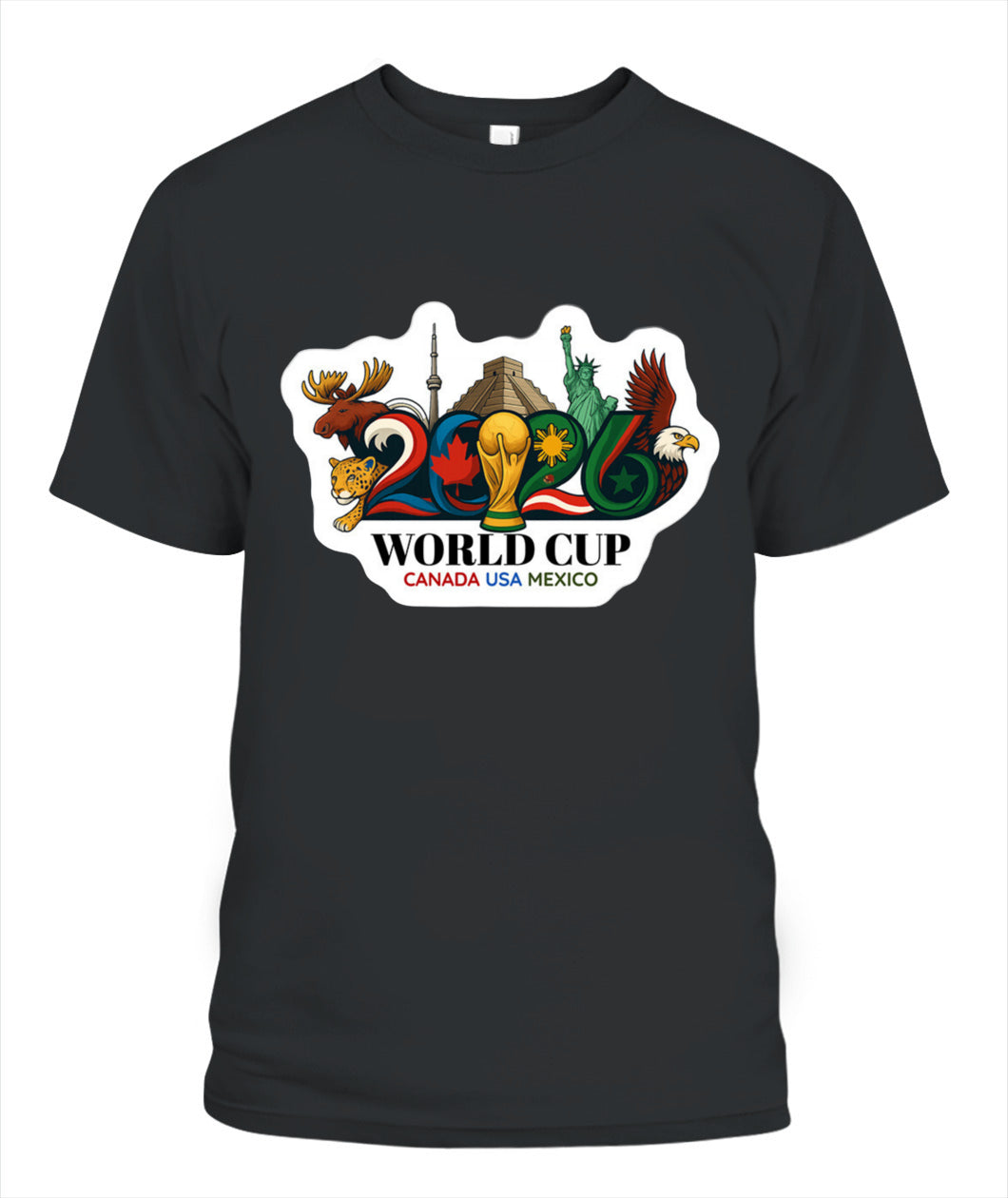 ✨From Every Fan, For Every Match✨-2026 World Cup Landmarks Soccer T-Shirt - North America Culture Fan Tee