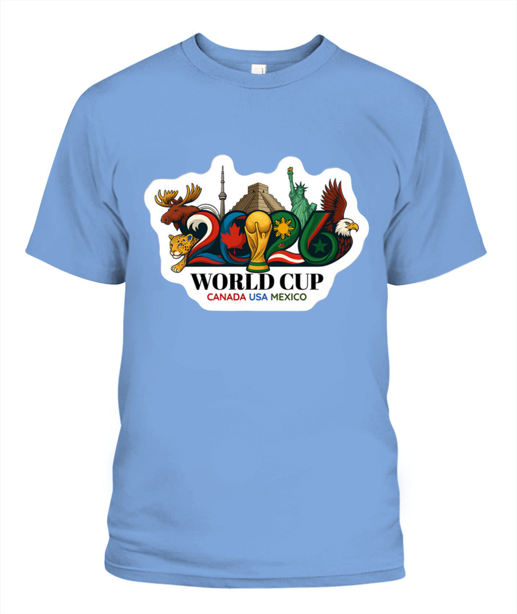 ✨From Every Fan, For Every Match✨-2026 World Cup Landmarks Soccer T-Shirt - North America Culture Fan Tee